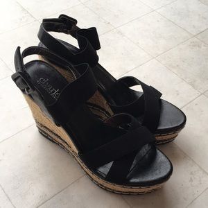Charles David Nordstrom black wedges